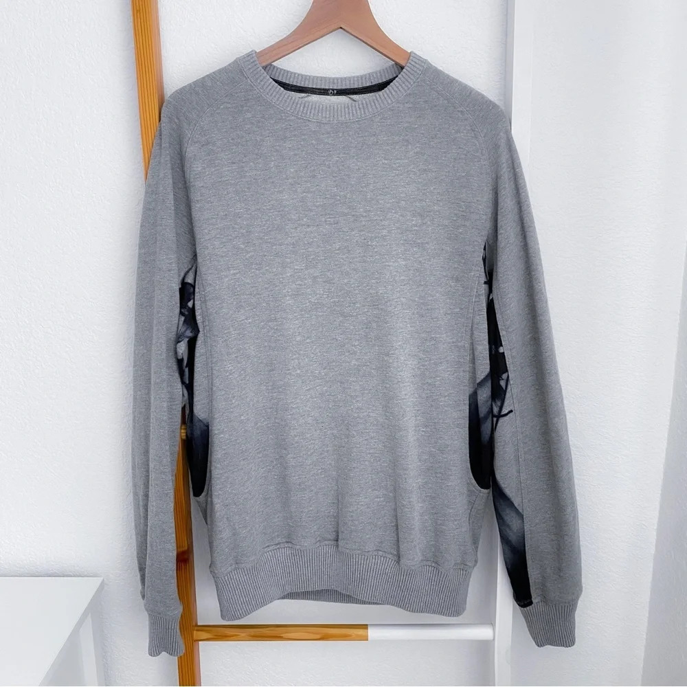Maharishi Pullover Sweatshirt Gray Blue Navy Tie Dye Crewneck Cotton